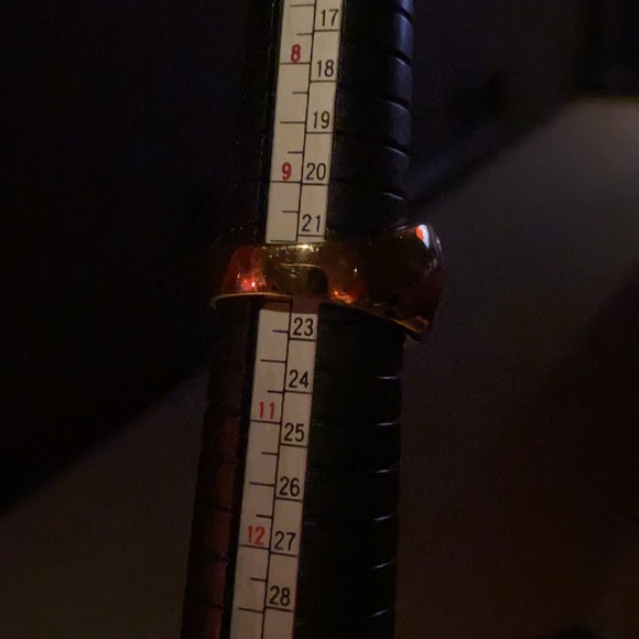 Gold etched 925 band ring - Picture 7 of 7